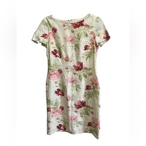 Laura Ashley 100% Linen Dress